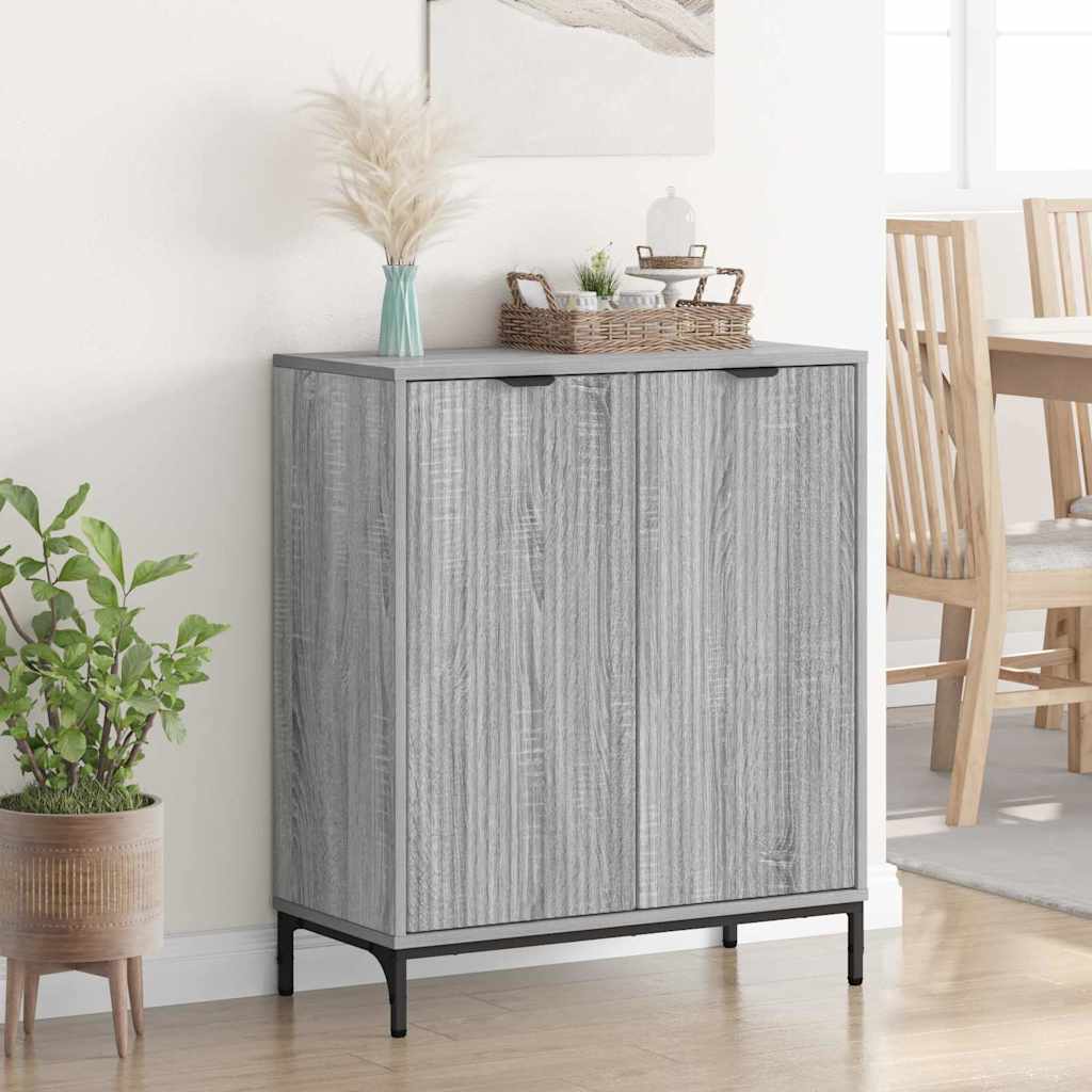 vidaXL Sideboard Graues Sonoma 69,5 x 33 x 82 cm Holzwerkstoff