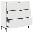 vidaXL Sideboard mit Schubladen Weiß 79,5 x 33 x 82 cm Holzwerkstoff