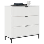 vidaXL Sideboard mit Schubladen Weiß 79,5 x 33 x 82 cm Holzwerkstoff