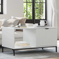 vidaXL Couchtisch mit Schubladen Weiß 90 x 49 x 46 cm Holzwerkstoff