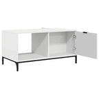 vidaXL Couchtisch mit Schubladen Weiß 90 x 49 x 46 cm Holzwerkstoff