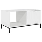 vidaXL Couchtisch Hochglanz Weiß 90 x 49 x 46 cm Holzwerkstoff