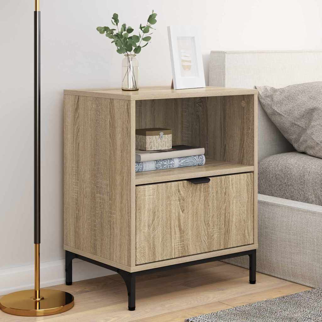 vidaXL Nachttisch 2 pcs Sonoma-Eiche 49 x 36 x 61 cm Holzwerkstoff