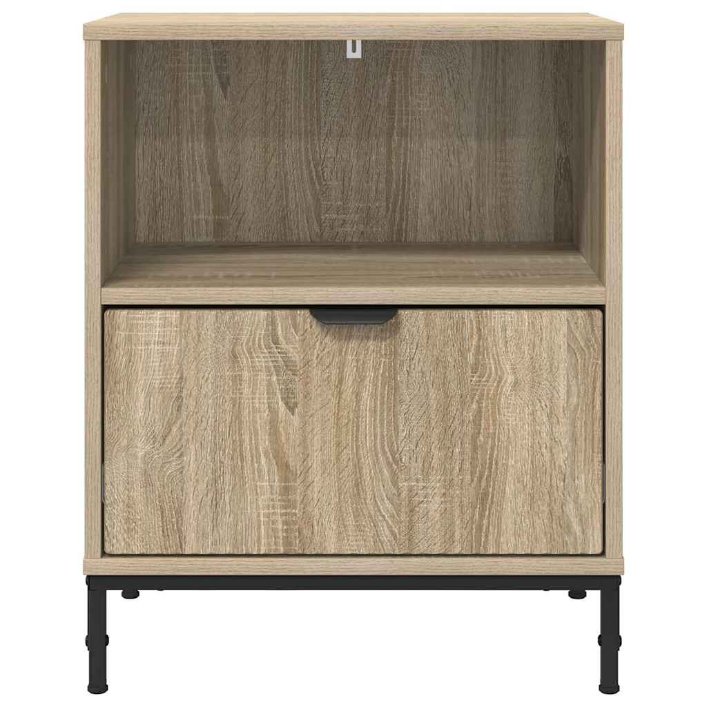 vidaXL Nachttisch 2 pcs Sonoma-Eiche 49 x 36 x 61 cm Holzwerkstoff