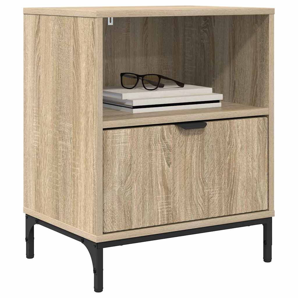 vidaXL Nachttisch 2 pcs Sonoma-Eiche 49 x 36 x 61 cm Holzwerkstoff