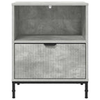 vidaXL Nachttisch 2 pcs Betongrau 49 x 36 x 61 cm Holzwerkstoff