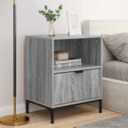 vidaXL Nachttisch 2 pcs Grau Sonoma 49 x 36 x 61 cm Holzwerkstoff