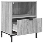 vidaXL Nachttisch 2 pcs Grau Sonoma 49 x 36 x 61 cm Holzwerkstoff