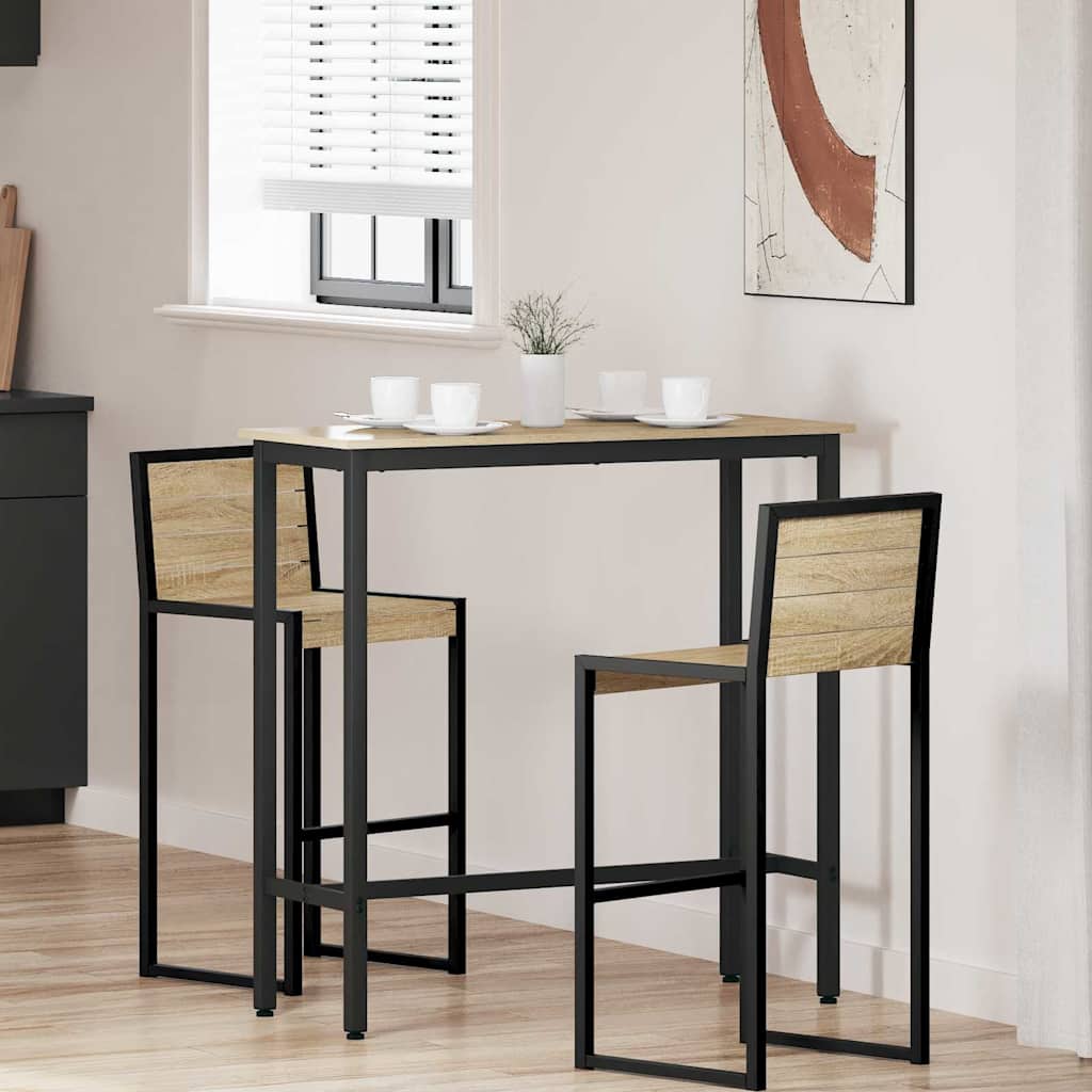 vidaXL Tisch Sonoma-Eiche 100 x 40 x 100,5 cm