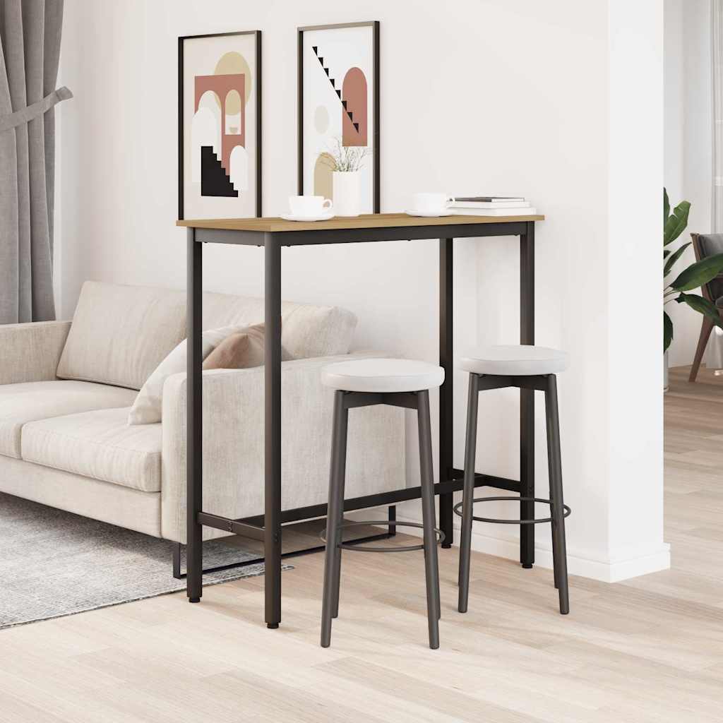 vidaXL Tisch Artisan-Eiche 100 x 40 x 100,5 cm