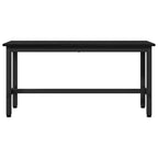 vidaXL Esstischbank Schwarz Eichen-Optik 100 x 32,5 x 48,5 cm