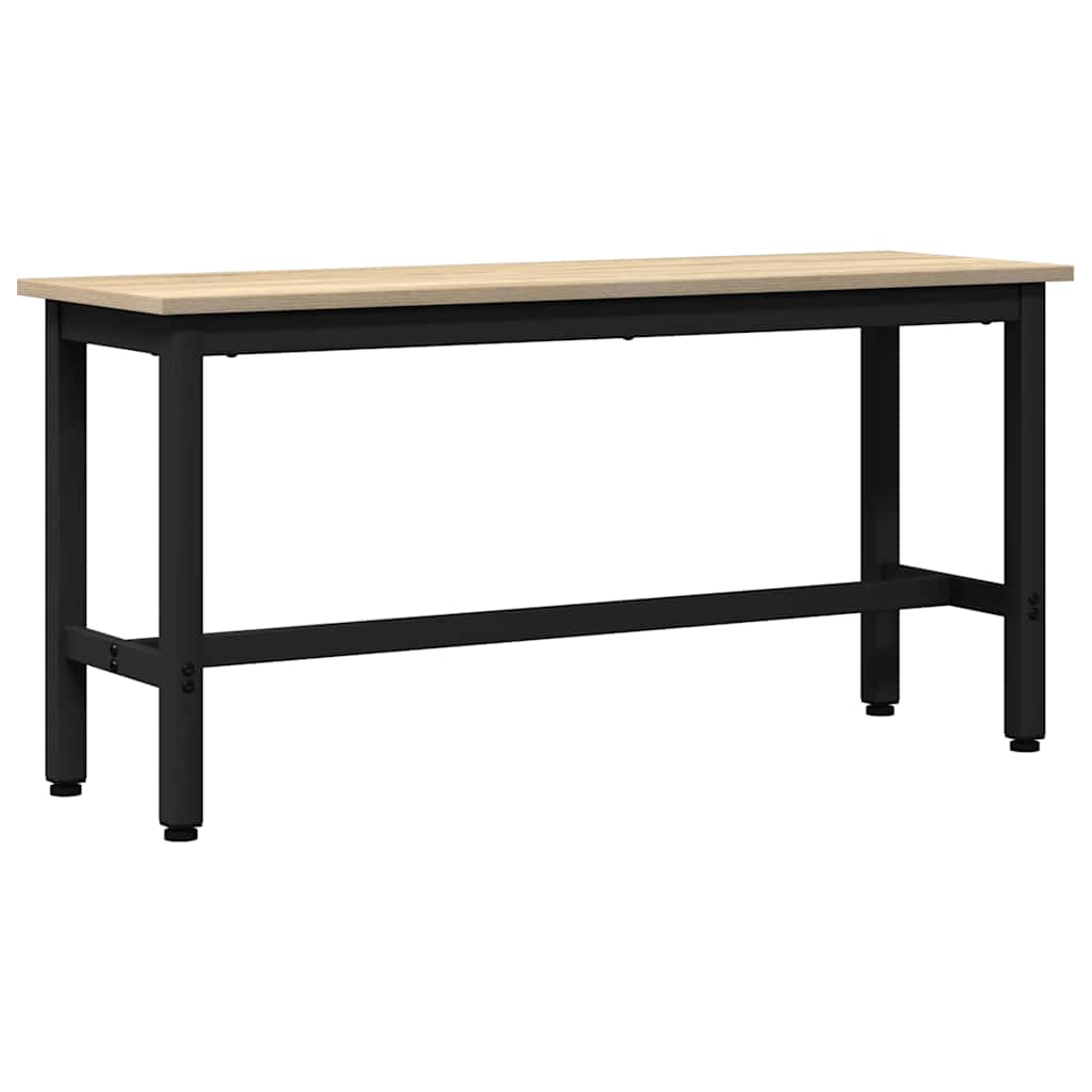 vidaXL Esstischbank 2 pcs Sonoma-Eiche 100 x 32,5 x 48,5 cm