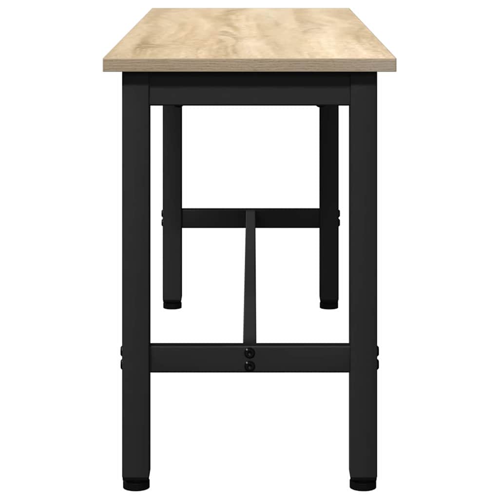 vidaXL Esstischbank 2 pcs Sonoma-Eiche 100 x 32,5 x 48,5 cm