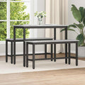 vidaXL Esstischbank 2 pcs Graues Sonoma 100 x 32,5 x 48,5 cm