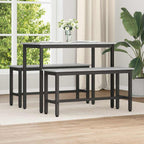 vidaXL Esstischbank 2 pcs Graues Sonoma 100 x 32,5 x 48,5 cm