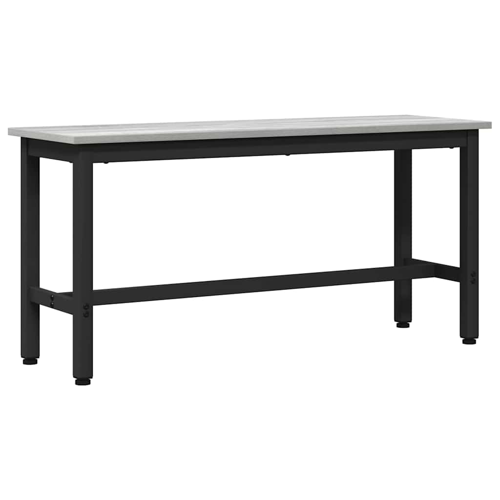 vidaXL Esstischbank 2 pcs Graues Sonoma 100 x 32,5 x 48,5 cm