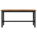 vidaXL Esstischbank 2 pcs Altholz 100 x 32,5 x 48,5 cm