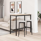 vidaXL Tisch Natur 100 x 50 x 91 cm Ingenieure Holz und Stahl