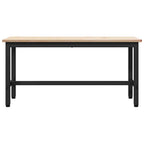 vidaXL Esstische 2 pcs Natur 100 x 32,5 x 49 cm Massives Kiefernholz