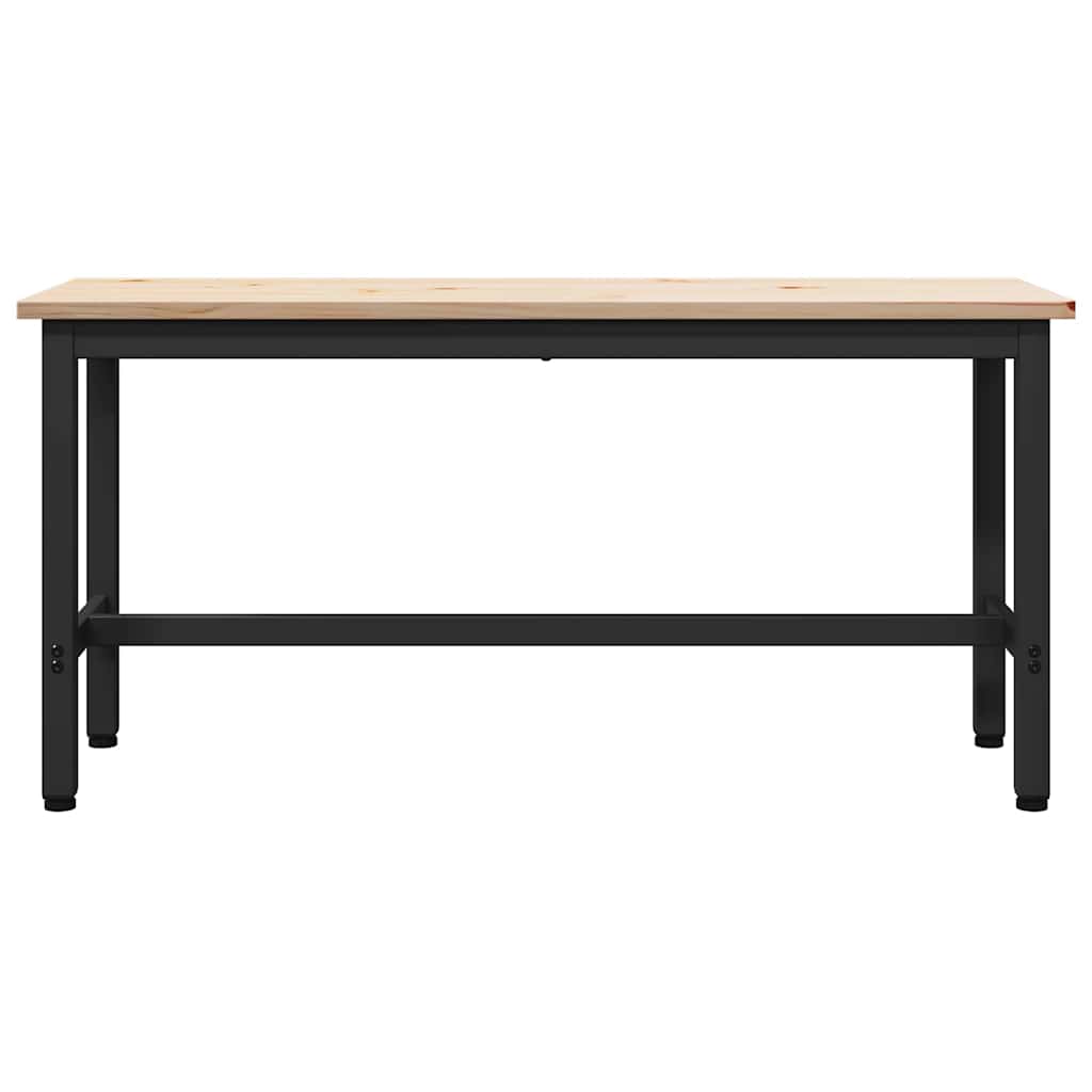 vidaXL Esstische 2 pcs Natur 100 x 32,5 x 49 cm Massives Kiefernholz