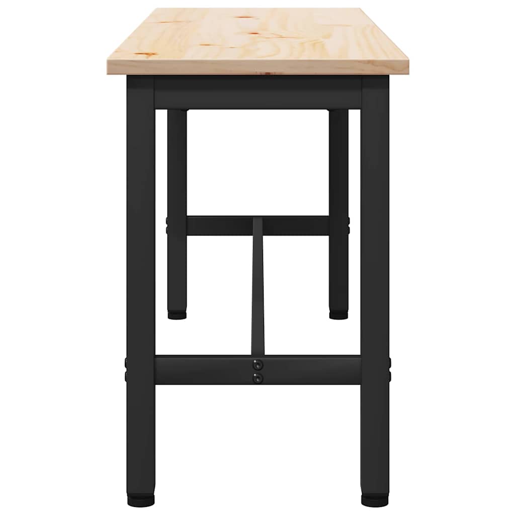 vidaXL Esstische 2 pcs Natur 100 x 32,5 x 49 cm Massives Kiefernholz