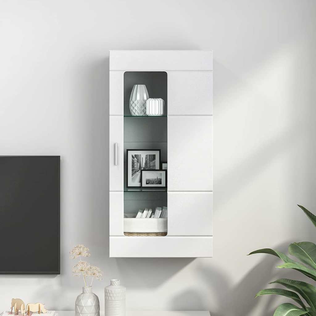 vidaXL Holzschrank mit Speicher Weiß 50 x 29 x 100 cm Holzwerkstoff