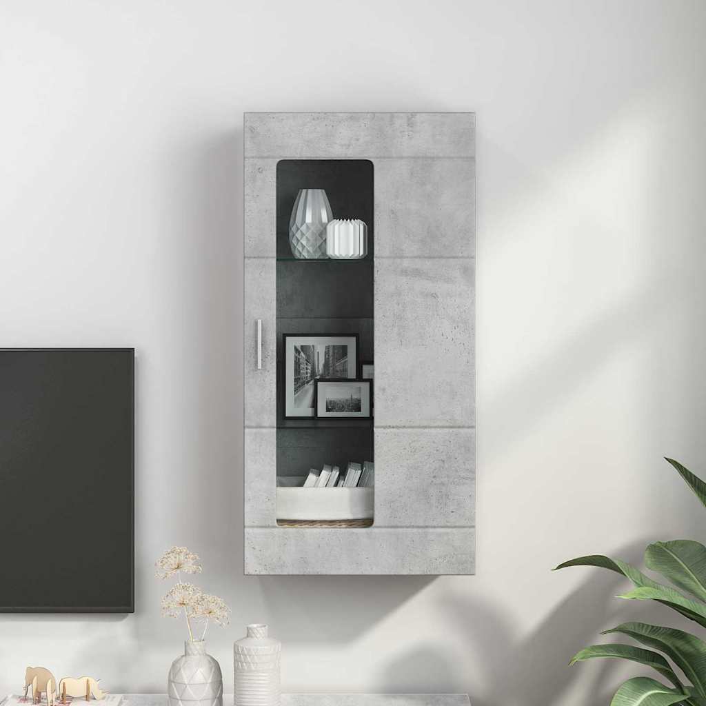 vidaXL Holzschrank Beton Grau 50 x 29 x 100 cm Holzwerkstoff