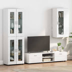 vidaXL Holzschrank Hochglanz Weiß 50 x 29 x 100 cm Holzwerkstoff