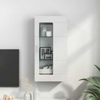 vidaXL Holzschrank Hochglanz Weiß 50 x 29 x 100 cm Holzwerkstoff