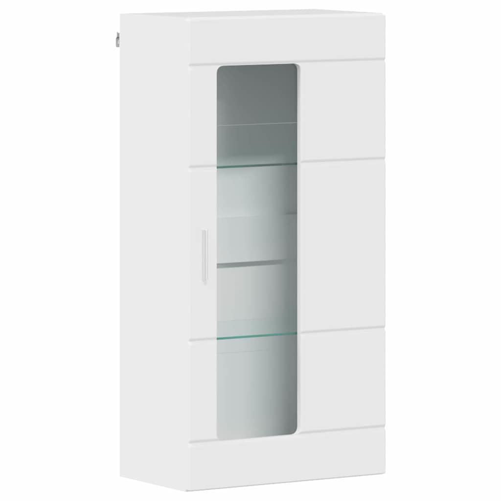 vidaXL Holzschrank Hochglanz Weiß 50 x 29 x 100 cm Holzwerkstoff