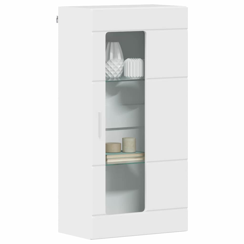 vidaXL Holzschrank Hochglanz Weiß 50 x 29 x 100 cm Holzwerkstoff