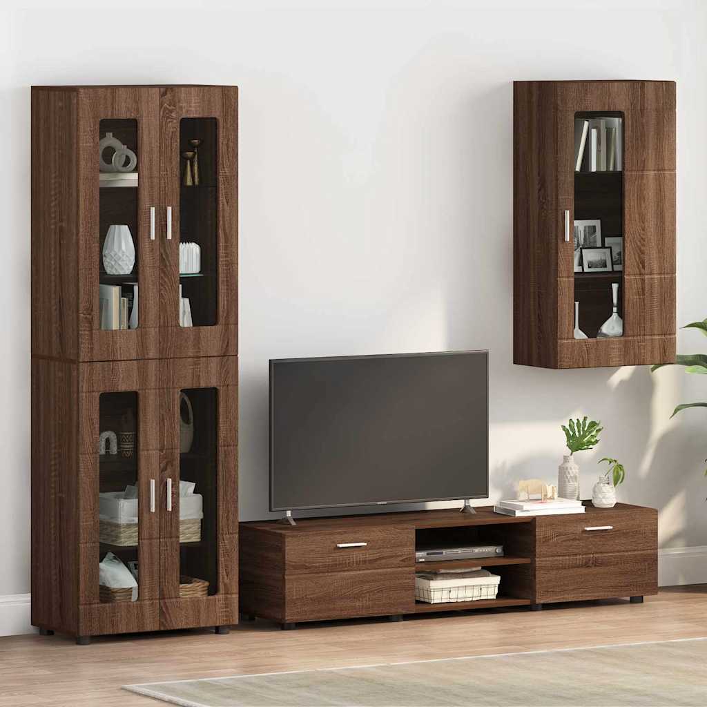 vidaXL Holzschrank Braun Eichen-Optik 50 x 29 x 100 cm Holzwerkstoff