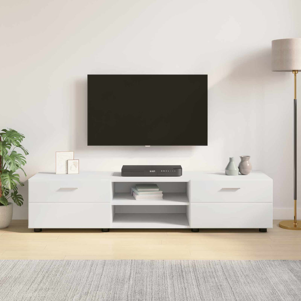 vidaXL Holzschrank mit Schubladen Weiß 150 x 39 x 30 cm Holzwerkstoff