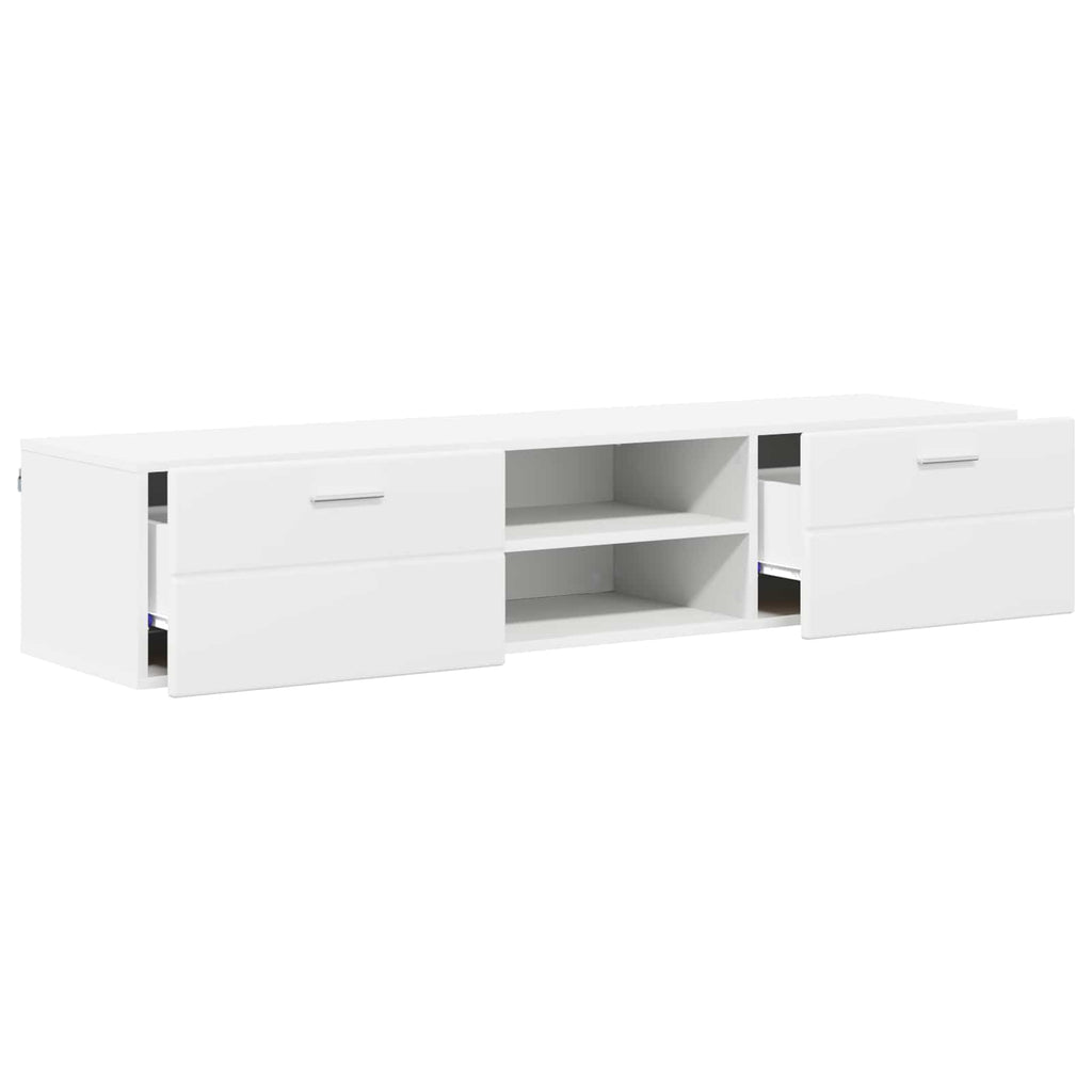vidaXL Holzschrank mit Schubladen Weiß 150 x 39 x 30 cm Holzwerkstoff