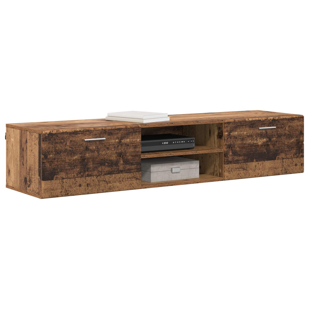 vidaXL Holzschrank Wandmontiert Altholz 150 x 39 x 30 cm Holzwerkstoff