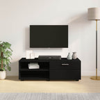 vidaXL Holzschrank Schwarz 100,5 x 39 x 30 cm Holzwerkstoff