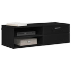 vidaXL Holzschrank Schwarz 100,5 x 39 x 30 cm Holzwerkstoff