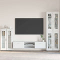 vidaXL Sideboard mit Tür FLORIN Weiß 55,5 x 29 x 100 cm Holzwerkstoff
