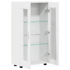 vidaXL Sideboard mit Tür FLORIN Weiß 55,5 x 29 x 100 cm Holzwerkstoff