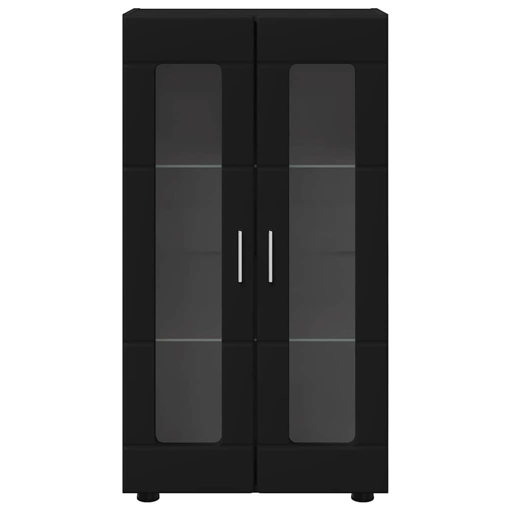 vidaXL Sideboard FLORIN Schwarz 55,5 x 29 x 100 cm Holzwerkstoff