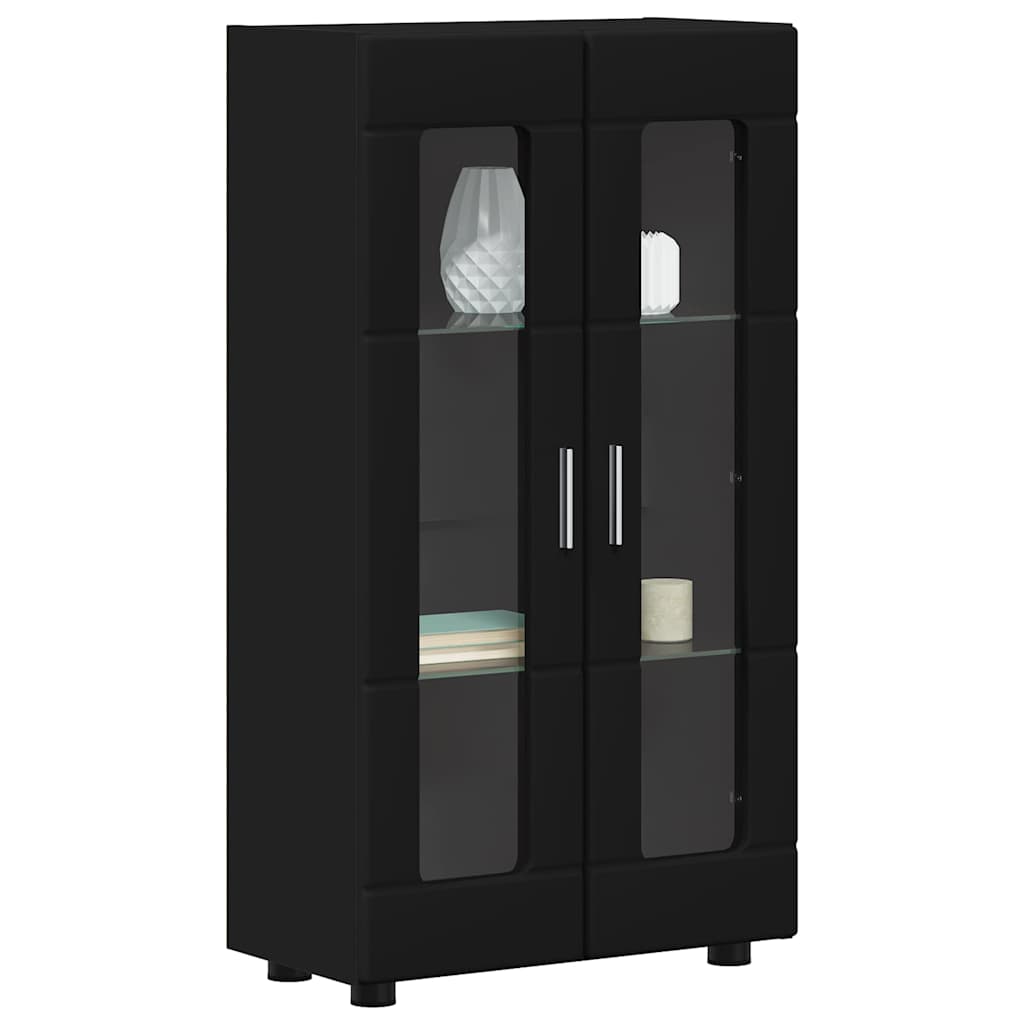 vidaXL Sideboard FLORIN Schwarz 55,5 x 29 x 100 cm Holzwerkstoff