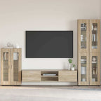 vidaXL Sideboard FLORIN Sonoma-Eiche 55,5 x 29 x 100 cm Holzwerkstoff