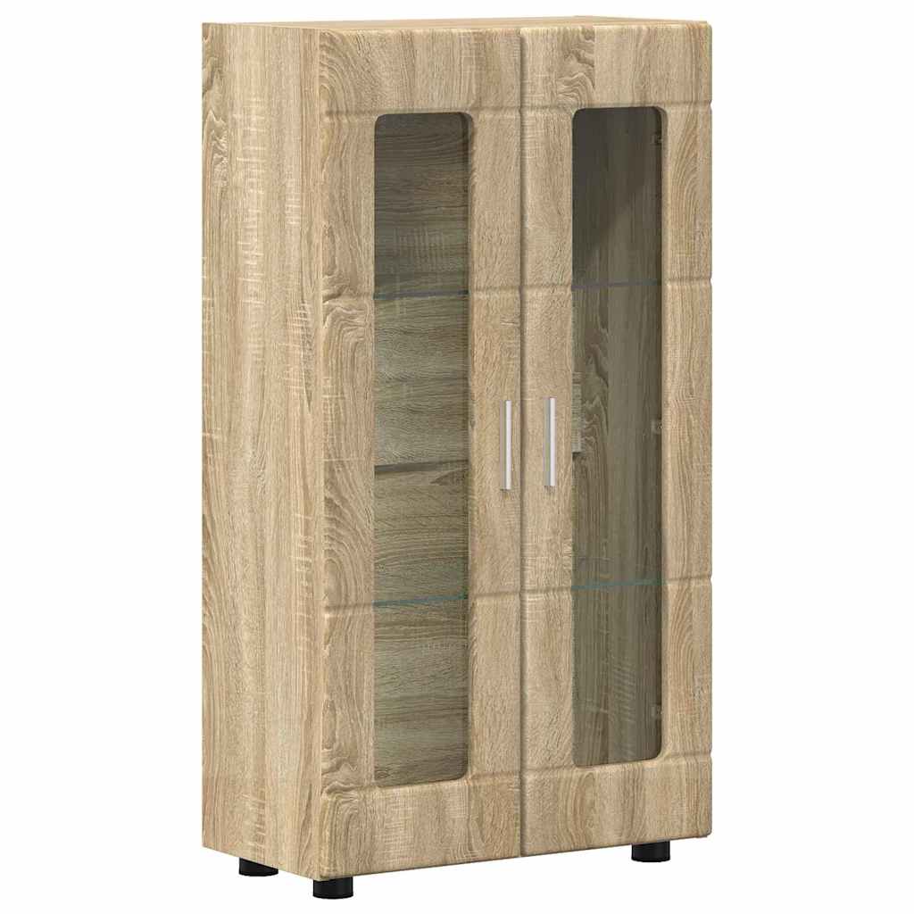 vidaXL Sideboard FLORIN Sonoma-Eiche 55,5 x 29 x 100 cm Holzwerkstoff