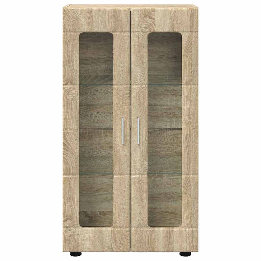 vidaXL Sideboard FLORIN Sonoma-Eiche 55,5 x 29 x 100 cm Holzwerkstoff