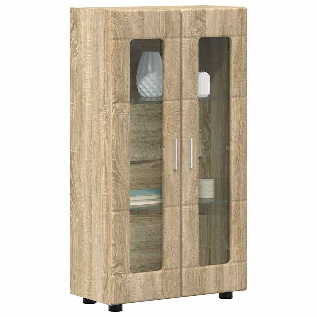 vidaXL Sideboard FLORIN Sonoma-Eiche 55,5 x 29 x 100 cm Holzwerkstoff