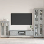 vidaXL Sideboard FLORIN Beton Grau 55,5 x 29 x 100 cm Holzwerkstoff
