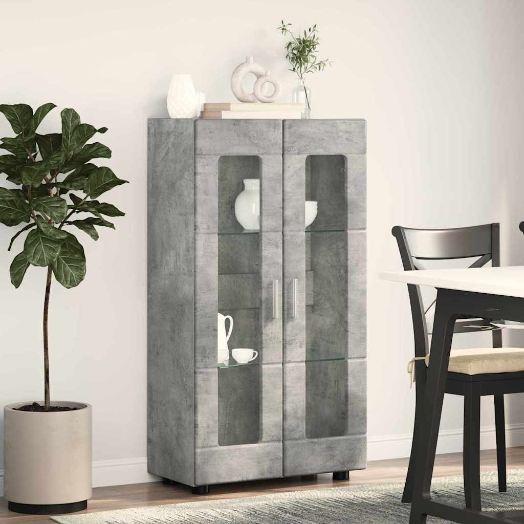 vidaXL Sideboard FLORIN Beton Grau 55,5 x 29 x 100 cm Holzwerkstoff