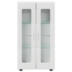 vidaXL Sideboard mit Regal FLORIN Hochglanz Weiß 55,5 x 29 x 100 cm