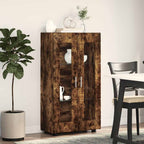 vidaXL Sideboard mit Regal FLORIN Geräucherte Eiche 55,5 x 29 x 100 cm