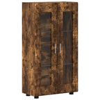 vidaXL Sideboard mit Regal FLORIN Geräucherte Eiche 55,5 x 29 x 100 cm